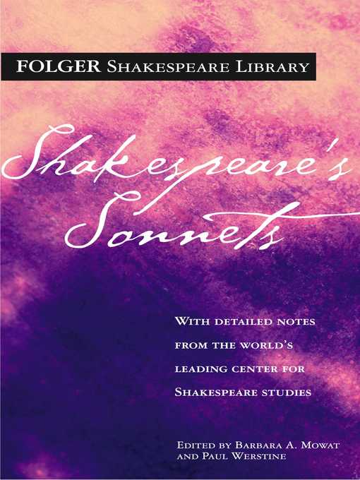 Title details for Shakespeare's Sonnets by William Shakespeare - Wait list